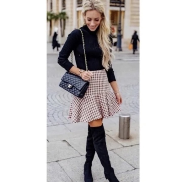 Anthropology Maeve Bobbie Plaid Flounced Mini Skirt - Picture 4 of 11